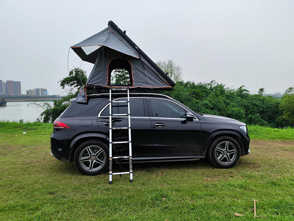 Кампинг SUV покривен шатор за 4 лица со тврда обвивка од алуминиумска легура (3)