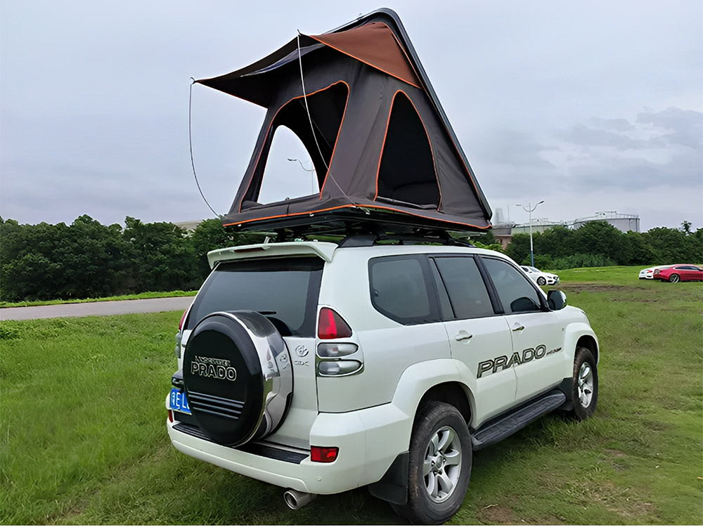 Tente de toit SUV de camping en alliage d'aluminium à coque dure pour 4 personnes (5)