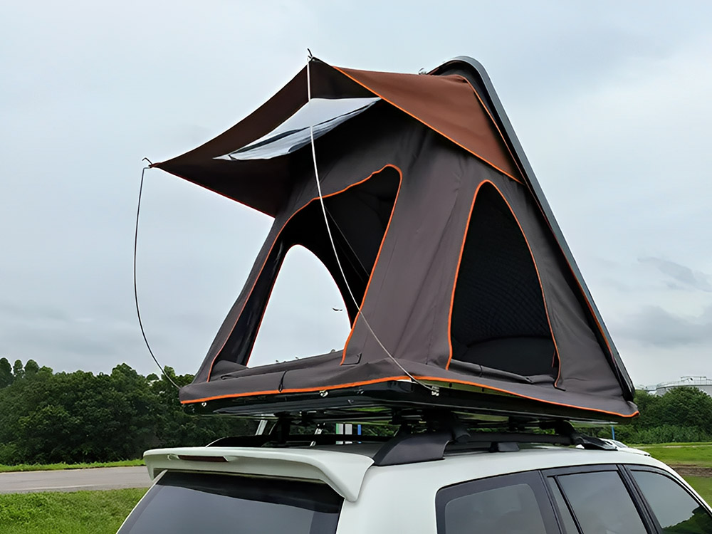 Tenda de teto SUV de acampamento em liga de alumínio dura para 4 pessoas (6)