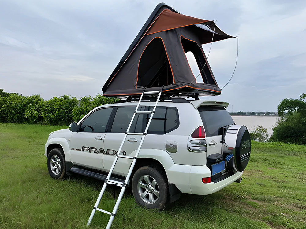 Carpa dura para 4 persoas de aleación de aluminio para camping SUV (7)