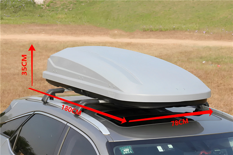 Boîte de rangement à double ouverture sur le toit pour voiture (4)