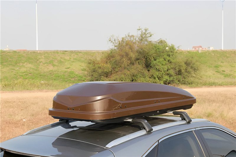 תיבת אחסון מטען כפולה על גג פתוח לרכב (9)