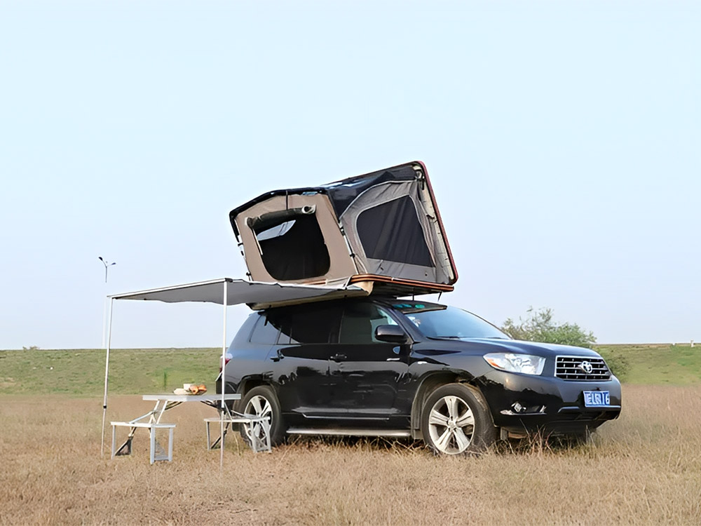 Дээд зэрэглэлийн кемпийн дээвэртэй майхан нь 4 хүний ​​SUV-д тохирно (6)