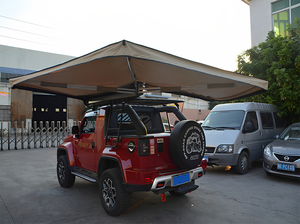 Toldo para acampar al aire libre de 2X2 metros SUV Toldo para automóvil de 270 grados (2)