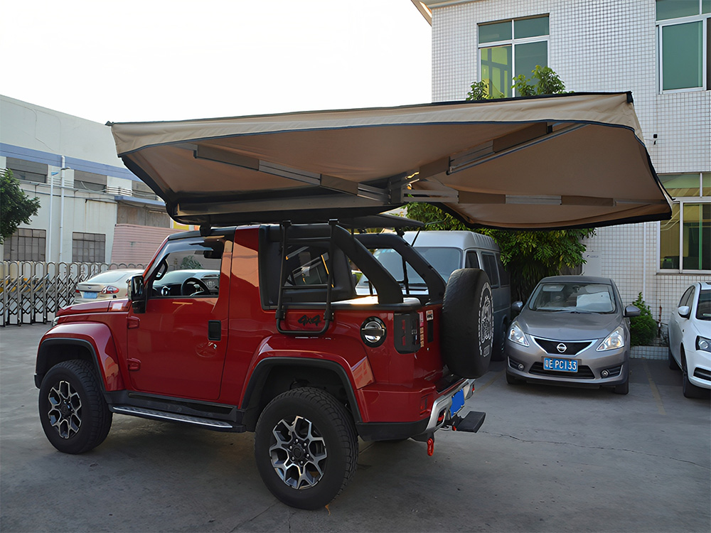 Кампување на отворено 2X2 метарски SUV тенда за автомобил 270 степени (3)