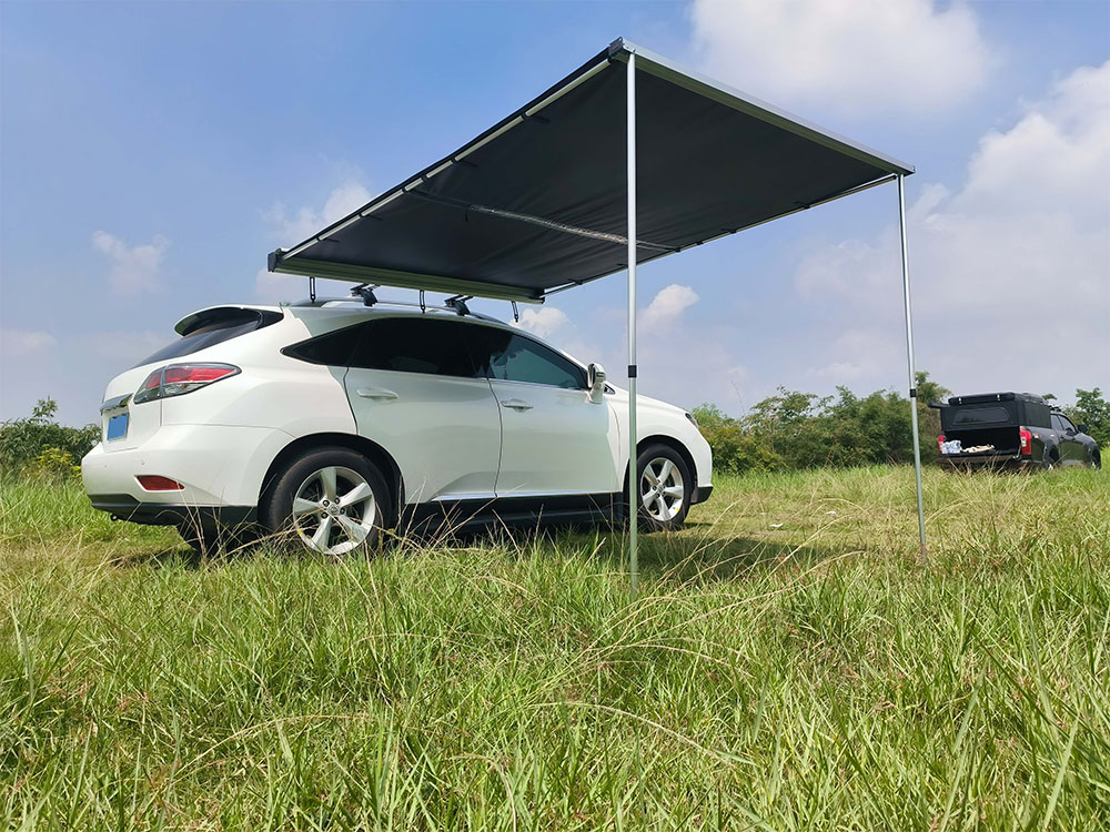 Awning tal-ġenb tas-saqaf tal-karozza 4X4 li ma jgħaddix ilma minn barra għall-ikkampjar (4)